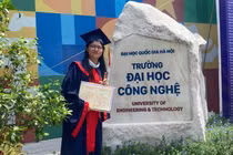 Lê Thị Hải Anh là thủ khoa ngành Khoa học máy tính năm 2026 của Trường Đại học Công nghệ, Đại học Quốc gia Hà Nội. Ảnh: NVCC
