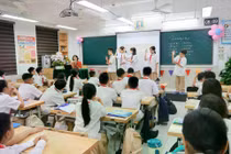 Một tiết học tại Trường Trung học cơ sở Cầu Giấy (phường Yên Hòa, Hà Nội). Ảnh website nhà trường