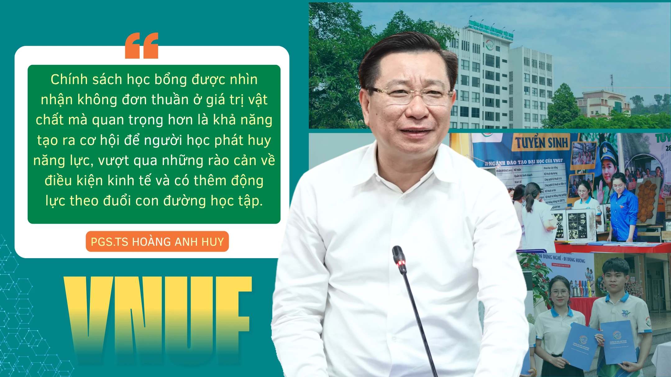 Trường Đại học Lâm nghiệp lấy học bổng làm đòn bẩy mở rộng cơ hội và phát triển năng lực người học