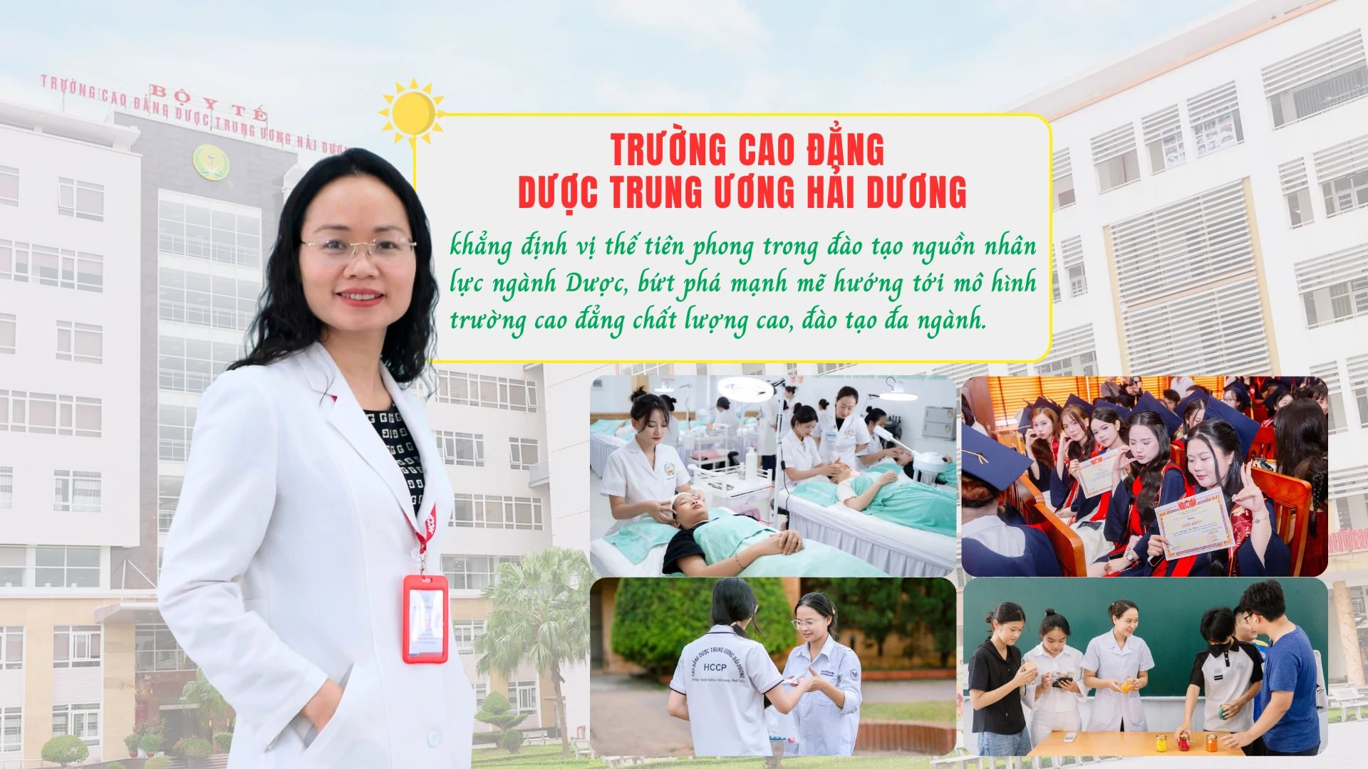 Từ nền tảng 60 năm chuyên sâu đặc thù về Dược, HCCP hướng tới mô hình trường cao đẳng chất lượng cao