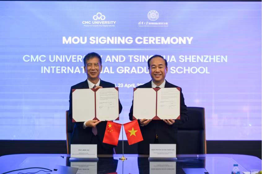 Trường Đại học CMC ký kết hợp tác với Trường Quốc tế sau đại học Thanh Hoa Thâm Quyến thuộc Đại học Thanh Hoa