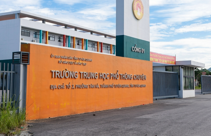 Trường Trung học phổ thông Chuyên Tuyên Quang. Ảnh: VGP