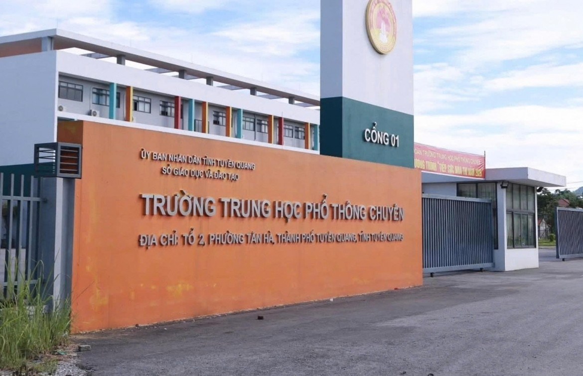 Trường Trung học phổ thông Chuyên Tuyên Quang. Ảnh: VGP