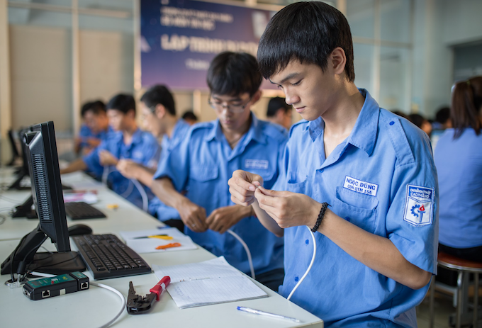 Ảnh minh họa: Sinh viên Trường Cao đẳng Kỹ thuật Cao Thắng