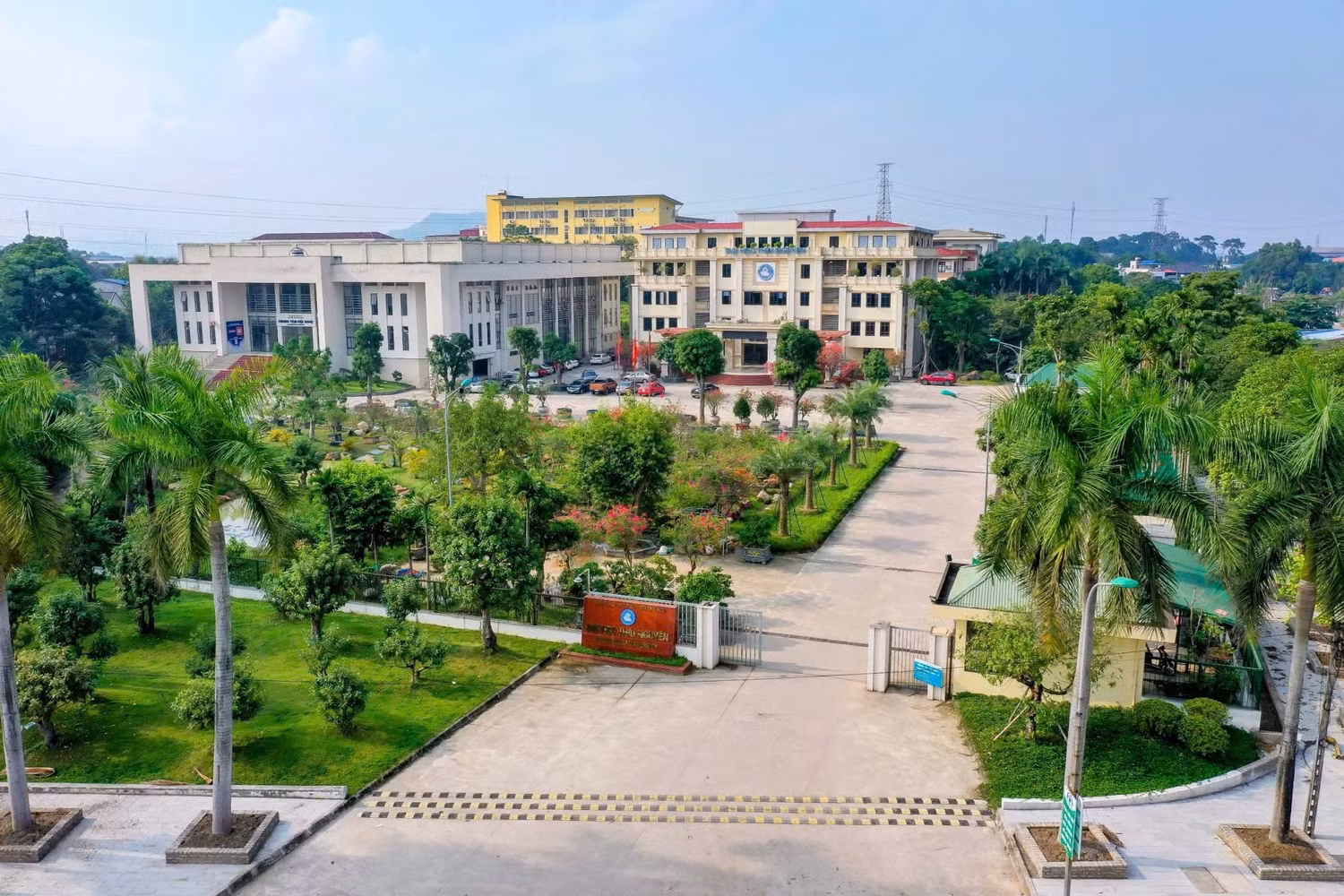 Một góc khuôn viên của Đại học Thái Nguyên. Ảnh: TNU
