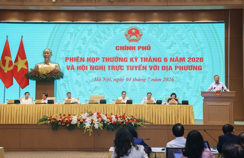Tổng Bí thư, Chủ tịch nước Tô Lâm đề nghị Chính phủ khẩn trương cụ thể hóa các nhiệm vụ trên thành chương trình hành động có tiến độ theo tháng, theo quý, xác định rõ cơ quan chủ trì, người chịu trách nhiệm và công khai kết quả thực hiện. Ảnh: VGP/Nhật Bắc