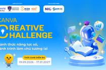 Hình ảnh chủ đạo chính thức của cuộc thi Canva Creative Challenge. Ảnh: BTC
