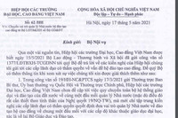 Hiệp hội tiếp tục giải thích kiến nghị chuyển đào tạo cao đẳng về Bộ Giáo dục