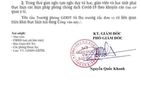 An Giang cho học sinh tiểu học tạm nghỉ học trực tuyến để giảm căng thẳng