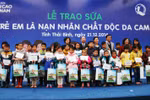 Vinamilk chung tay xoa dịu nỗi đau da cam cho trẻ em Thái Bình