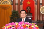 Chủ tịch nước Trương Tấn Sang chúc Tết Giáp Ngọ 2014