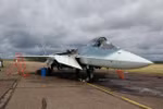 Tiêm kích T-50 của Nga bốc cháy khi vừa hạ cánh