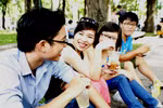 Góc ảnh: Thú vui cà phê ngày nghỉ lễ