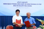 Vinacafé cam kết sản xuất cà phê 100% nguyên chất, không độn đậu nành