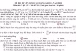 Đáp án môn Vật lí Cao đẳng khối A năm 2011