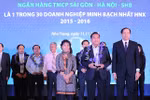 SHB 4 năm liên tiếp được vinh danh Top 30 doanh nghiệp minh bạch nhất HNX 