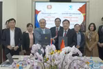 Trường Đại học Hòa Bình ký kết biên bản ghi nhớ với Học viện Ngân hàng Lào 