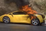 Siêu xe Lamborghini của Cường đô la có nguy cơ cháy