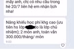 Giáo viên giảm giá dạy thêm lớp chủ nhiệm và mặt trái tấm giấy khen
