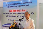 Giáo sư Trần Hồng Quân gửi thư chúc mừng Đại học Tôn Đức Thắng 