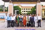 Lớp học nửa chìm nửa nổi ở Quảng Bình