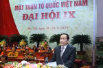 Ông Trần Thanh Mẫn tái đắc cử Chủ tịch Ủy ban Trung ương Mặt trận Tổ quốc