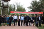 Đoàn lãnh đạo các cơ quan báo chí Lào thăm và làm việc tại Báo Xây dựng