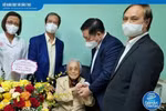 Trưởng ban Tuyên giáo TƯ chúc mừng 20/11 nguyên PCT nước Nguyễn Thị Bình