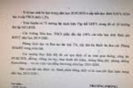 Bản ký kết giao ước thi đua giữa phòng giáo dục với các hiệu trưởng trong huyện (Ảnh CTV)