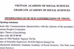Tiếng Anh và luận văn Tiến sĩ