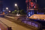 Dự án trọng điểm, quây cản gây tắc đường, nhưng vắng bóng công nhân