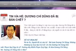 Tin đồn ông Dương Chí Dũng bị bắn chết là bịa đặt