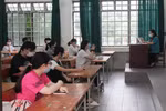 Thí sinh thuộc diện "F" không mặc đồ bảo hộ khi làm bài thi