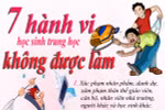 7 hành vi học sinh trung học không được làm