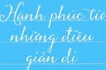 Hạnh phúc từ những điều bình dị