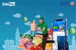 BIDV-ZaloPay tặng voucher 100.000 đồng cho khách hàng mua sắm tại Bách Hóa Xanh