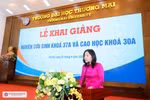 Lễ khai giảng nghiên cứu sinh khóa 37A và cao học khóa 30A Trường ĐH Thương mại