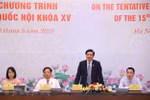 Kỳ họp thứ 5 Quốc hội khóa XV sẽ tiến hành theo hai đợt