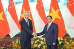 Thủ tướng Phạm Minh Chính chủ trì lễ đón Thủ tướng Singapore Lý Hiển Long