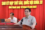 Thủ tướng Phạm Minh Chính tiếp xúc cử tri sau kỳ họp thứ sáu Quốc hội khóa XV