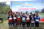 Trẻ em Nà Bó hạnh phúc trong lễ khánh thành điểm trường mới