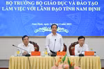 Bộ trưởng Bộ GD đề nghị Nam Định lưu ý in sao đề thi bảo đảm theo quy định