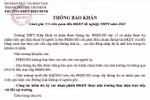 Trường học cảnh báo thủ đoạn lừa đảo nhắm vào phụ huynh có con thi tốt nghiệp