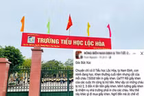Hiệu trưởng TH Lộc Hòa: Thông tin trên mạng xã hội nêu trường "xén" tiền khen thưởng là sai sự thật