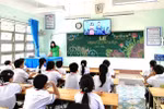 Học sinh Trường Trung học cơ sở Nguyễn Sinh Sắc (phường Kon Tum, tỉnh Quảng Ngãi) trong một buổi học. Ảnh website nhà trường.
