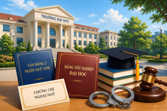 Văn bằng 2 ngôn ngữ Anh: "Tử huyệt" khiến nhiều lãnh đạo, cán bộ CSGDĐH, rơi vào lao lý, vi phạm