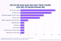 Ngoài Bộ GDĐT và khối ngành đặc thù, các bộ/ngành khác đang quản lý bao nhiêu đầu mối CSGDĐH?