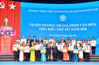 Từ giữ gìn nếp nhà đến danh hiệu "Gia đình văn hóa tiêu biểu Thủ đô năm 2026"