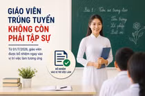 Giáo viên, nhân viên trường học được tuyển dụng trước 01/7/2026, thời gian tập sự ra sao?