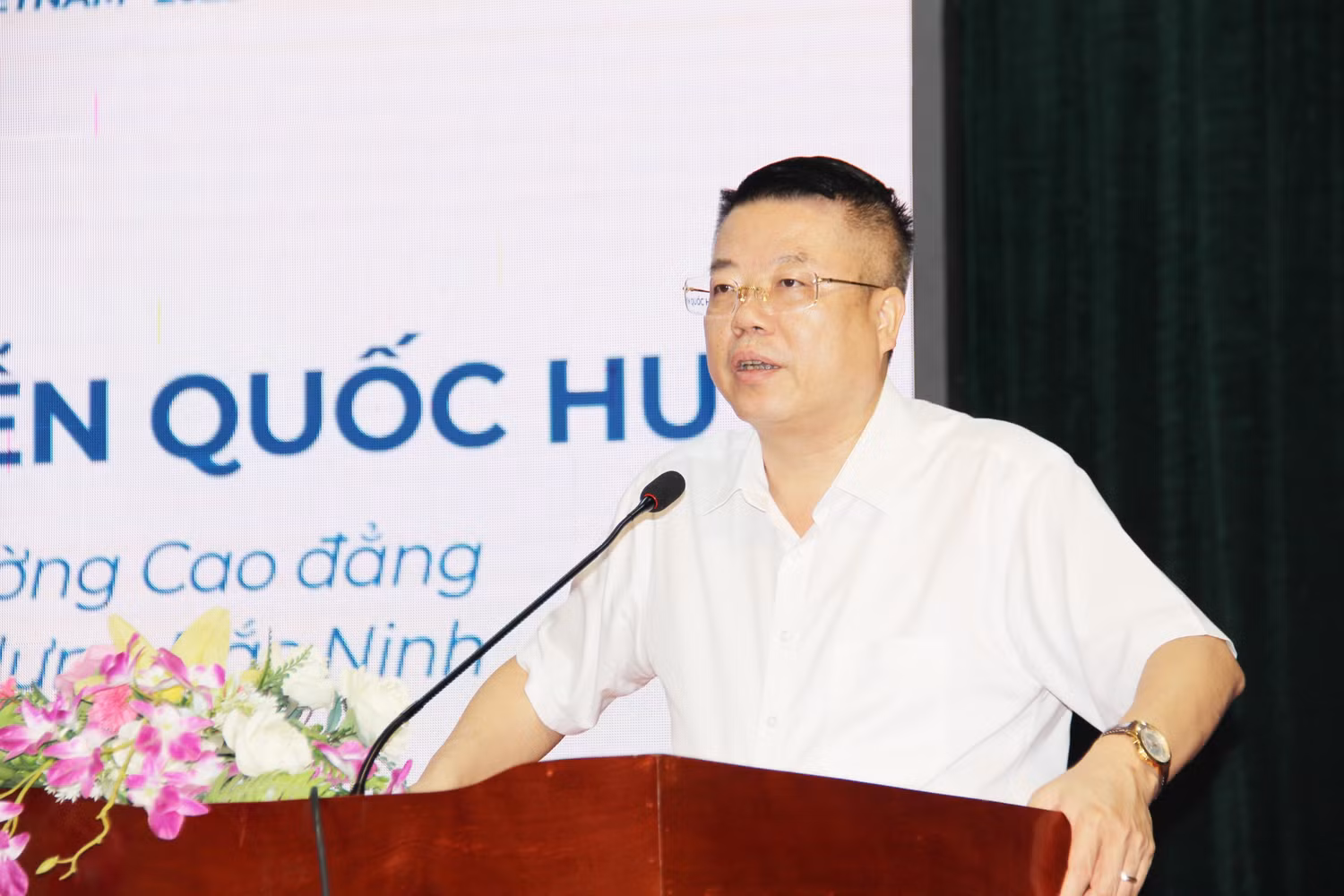 Nhà giáo ưu tú, Tiến sĩ Nguyễn Quốc Huy - Hiệu trưởng Trường Cao đẳng Cơ điện và Xây dựng Bắc Ninh. Ảnh: NVCC.